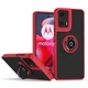 Чехол Fiji Colorframe для Motorola G24 матовый бампер с кольцом подставкой Red - изображение 1
