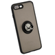 Чохол Fiji Colorframe для Apple iPhone 8 Plus матовий бампер з кільцем підставкою Black - зображення 1
