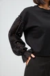 Блуза комбінована з батистом Wear me S Чорний (1_25_100_10989) - изображение 2