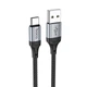 Кабель HOCO X102 USB to Type-C для швидкого заряджання та передачі даних, 3 A, довжина 1 м, Black - зображення 1
