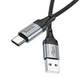 Кабель HOCO X102 USB to Type-C для швидкого заряджання та передачі даних, 3 A, довжина 1 м, Black - зображення 5