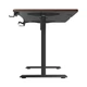 Геймерский стол 1stPlayer Moto-GT 1675 Регулируемый электрический Black-Brown - изображение 6