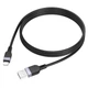 Кабель для зарядки iPhone Hoco X109 Lightning, 1 м, силіконовий, чорний - зображення 3