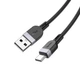 Кабель для смартфонів HOCO X109 Energy, USB-A – Type-C, силіконовий, чорний, 1 м, до 3A, передача даних - зображення 2