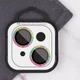 Захисне скло Epik Metal Sparkles на камеру (в упак.) на Apple iPhone 15 (6.1") / 15 Plus (6.7") Бузковий / Rainbow - зображення 4