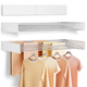 Сушарка для білизни настінна TM-Y100 складана 100х50см 5 стрижнів металева - зображення 1