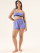 Spodenki sportowe damskie z wysokim stanem BLOOVII Summervibes 42941-54X L Niebieskie - obraz 3