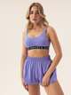 Spodenki sportowe damskie z wysokim stanem BLOOVII Summervibes 42941-54X L Niebieskie - obraz 5