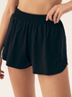 Spodenki sportowe damskie z wysokim stanem BLOOVII Summervibes 42941-99X L Czarne - obraz 1