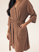 Халат жіночий бавовняний Henderson Nilsa 42779-84X L/XL Коричневий (5903972549063) - зображення 4