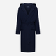 Халат чоловічий бавовняний з капюшоном Esotiq Homme Stellar 44051-59X XL Темно-синій (5903972605752) - зображення 7