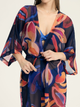 Szlafrok plażowy damski Esotiq Papaya 43148-59X S/M Granatowy - obraz 8