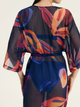 Szlafrok plażowy damski Esotiq Papaya 43148-59X L/XL Granatowy - obraz 9