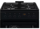 Плита комбінована Electrolux LKK660220K з електродуховкою 58 л 4 конфорки Чорний - изображение 3