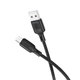Кабель BOROFONE BX113 Lenny silicone charging data cable Micro(L=2M) Black (6941991115493) - зображення 3