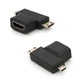 Переходник mini HDMI(папа)-micro HDMI(папа)-HDMI(мама) - изображение 1