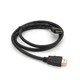 Кабель Merlion HDMI-HDMI HIGH SPEED 1m, v1.4, OD-7.5 mm, круглий Black, коннектор Black Voltronic YT-HDMI(M)/(M)HS-1m - зображення 1