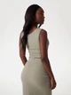 Топ з драпіровкою Guess L оливковий W5GP22KAQL2 5222 - зображення 4