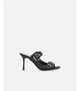 Шлепанцы с двумя пряжками Pinko 38 черный SD0309 - изображение 1