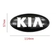 Эмблема LinkNexGen KIA черная (обод черный) 114х57 мм (скотч + 2 направляющие) 863183R500 - изображение 2