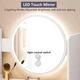 Стіл для макіяжу з дзеркалом та LED підсвічуванням Iron 127*80*40см, регулювання яскравості Білий - зображення 10