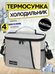 Термо сумка холодильник Aro 25×20×17.5 см для продуктів та напоїв Сірий - зображення 1