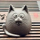 Фигурка чайная для ритуала керамическая Кот 6 см исинская глина - изображение 5
