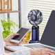 Портативный складной вентилятор мини ручной настольный 013p - изображение 3