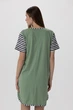 Женская ночная рубашка хлопок батальная большие размеры Nicoletta 84121k 2XL Темно-зеленый - изображение 2