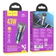 Автомобильное зарядное устройство АЗУ Hoco NZ8 Sprinter 43W Dual Port PD25W QC3.0 Car Charger Blue - изображение 2