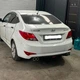 Накладка на задний бампер Hyundai Accent универсальный цвет черно серебристый - изображение 2