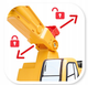Толокар Falk Екскаватор JCB Digger з рухомим ковшом (3016200000570) - зображення 6