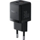 Мережевий зарядний пристрій Baseus Palm, USB-A+Type-C, 30 Вт, швидка зарядка QC/PD, Чорний (P1011160A113-00) - зображення 1