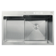 Мойка MIXXUS MH7849R-HK NANO-SILVER (3.0/0.9) из нержавеющей стали "глубокое крыло" (MX1937) - изображение 1
