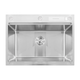 Мойка Mixxus MH7050-SK NANO-SILVER (3.0/0.8) с н.ст. со ступенькой для суш.,с подст.под ножи(нерж.) - изображение 1