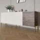 Комод на золотых металлических ножках LION Грей 204x38x76,5 см Бетон Style/Дерево (LION-042655) - изображение 1