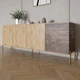 Комод на золотых металлических ножках LION Грей 204x38x76,5 см Дуб Аппалачи/Дерево (LION-042658) - изображение 1