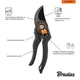 Секатор садовый, обводное лезвие из стали SK5, V-SERIES, V1029 - изображение 5