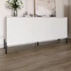 Комод с черными металлическими ножками LION Амарант 168x40x76,5 см Бетон Style/Белый (LION-041907) - изображение 1