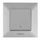 Выключатель одноклавишный проходной Panasonic Arkedia Slim Серебро (WNTC0003-2SL) - изображение 1