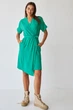 Сукня міді на запах з крепу Wear me M Зелений (трава) (14_24_432_5390) - изображение 1