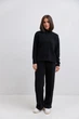 Брюки з альпаки і строчкою Wear me M Чорний (2_24_140-1_10947) - изображение 1