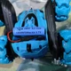 Машинка перевертыш радиоуправляемая 868A-1 Вездеход трюковой на пульте колеса со сменным диаметром Сине-черный (127-14-16117) - изображение 7