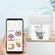 Детский принтер моментальной печати C19 аккумуляторный с Bluetooth подключением Бело-зеленый (127-14-17129) - изображение 7