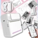 Детский принтер моментальной печати C19 аккумуляторный с Bluetooth подключением Бело-розовый (127-14-17129.1) - изображение 2
