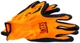 Перчатки комбинированные с нитриловым покрытием (черно-оранжевые), розмір 10 Intertool - изображение 1