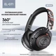 Бездротові навушники Headset EL-GT1s з мікрофоном і ANC, Bluetooth 5.4 для телефону, ПК, планшета White - зображення 9