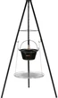 Grill i misa 6 l LUND wiszące na trójnogu 150x54 cm ruszt 49 cm (99933_lu) - obraz 1