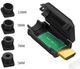 Разъем кабельный HDMI штекер Hyperline ACM-HDMI19-M-PCB с PCB и металлическим разборным корпусом для кабеля Ø 5–10 мм (4 разных вставки) - изображение 2