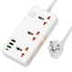 Удлинитель сетевой HOCO AC8A Storm 3-position socket 3USB 1Type-C 30вт белый - изображение 2